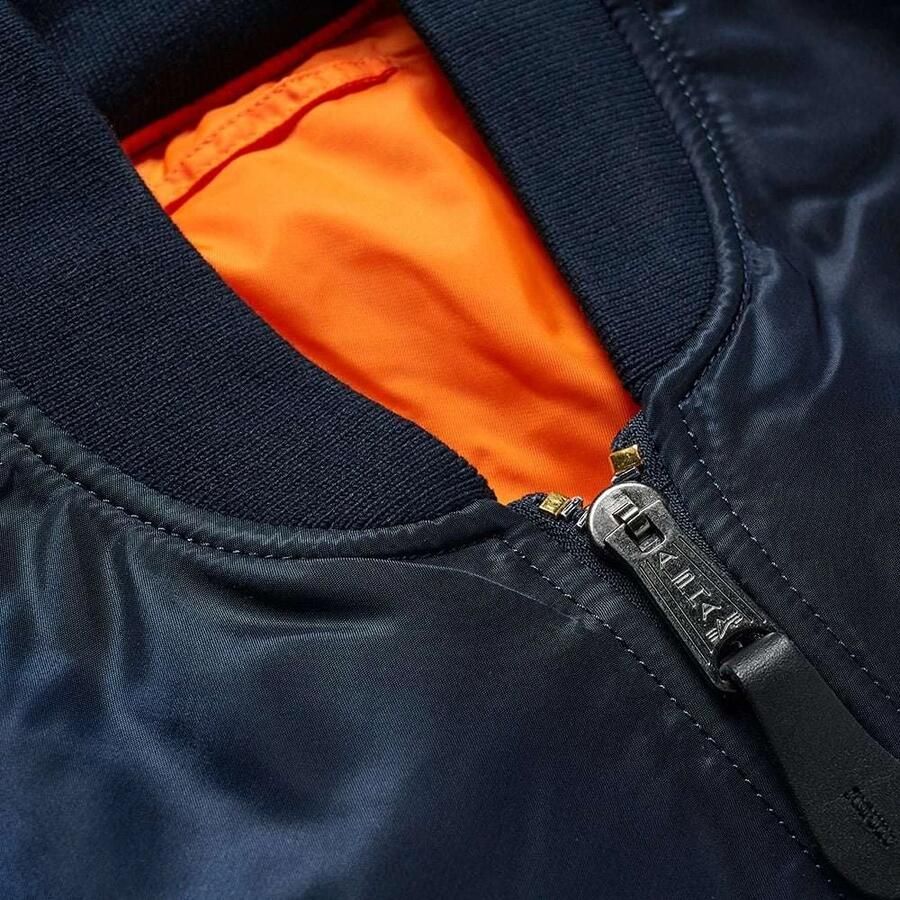 Alpha industries Omkeerbare Bomberjas Blauw Oranje Nylon Ritssluiting Blauw