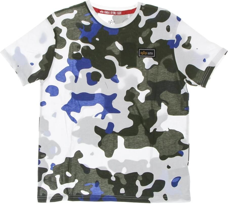 Alpha industries Camo Print Wit T-Shirt Multicolor Heren