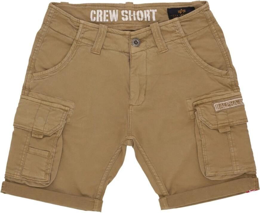 Alpha industries Cargo Shorts met omgeslagen onderkant Beige Heren - Foto 2