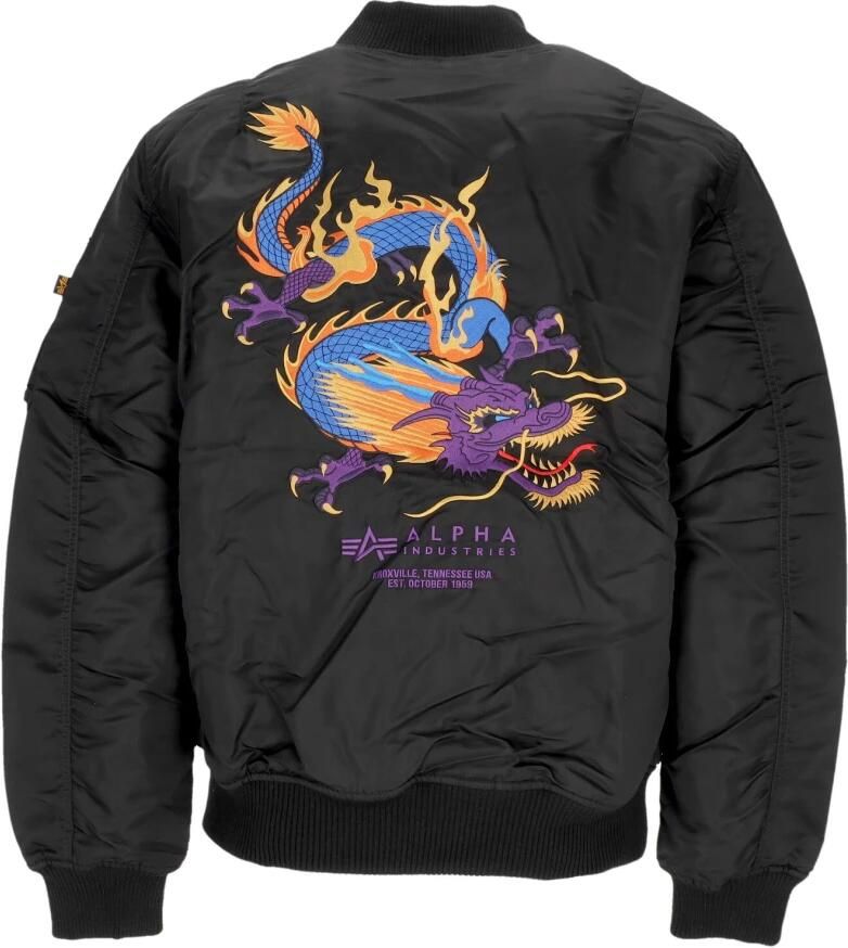 Alpha Industries Bomberjack Men Bomber Jackets MA-1 Dragon EMB - Foto 2