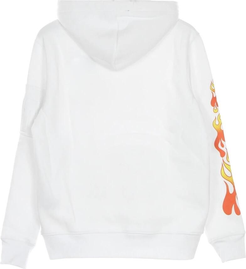 Alpha industries Flame Hoody X Hot Wheels White Heren - Foto 3