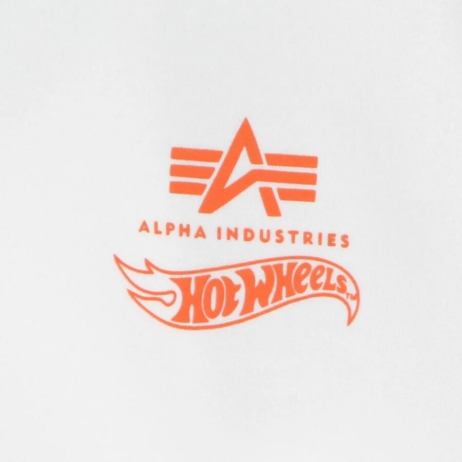 Alpha industries Flame Hoody X Hot Wheels White Heren