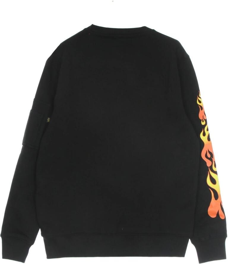 Alpha industries Flame Sweater Hot Wheels Crewneck Sweatshirt Black Heren - Foto 2