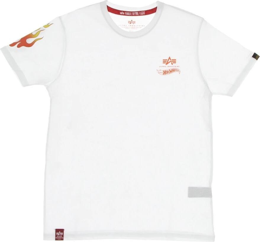 Alpha industries Flame Tee Hot Wheels T-Shirt White Heren - Foto 5