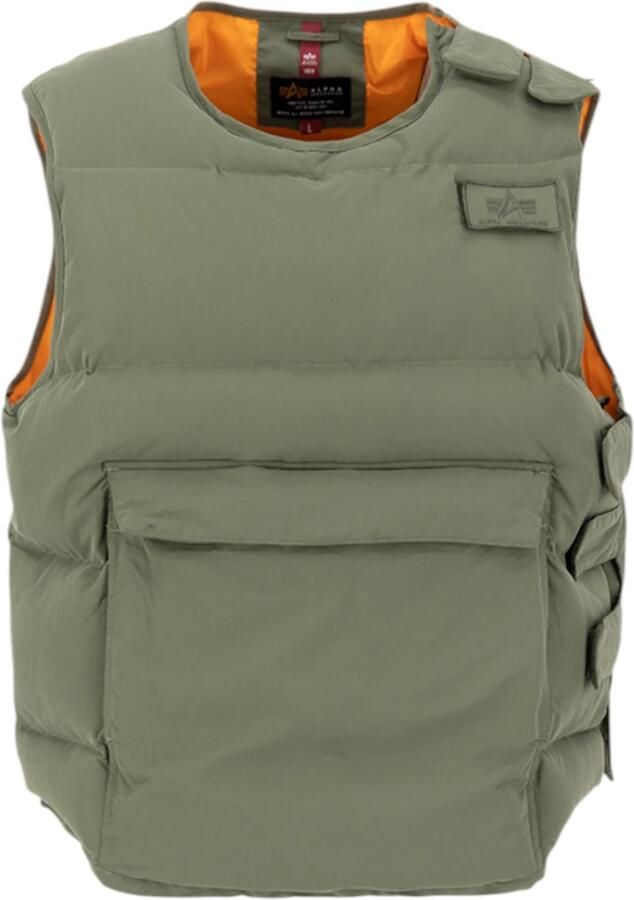 Alpha industries Groene Beschermer Puffer Vest Jas Green Heren - Foto 5