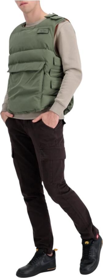 Alpha industries Groene Beschermer Puffer Vest Jas Green Heren - Foto 4
