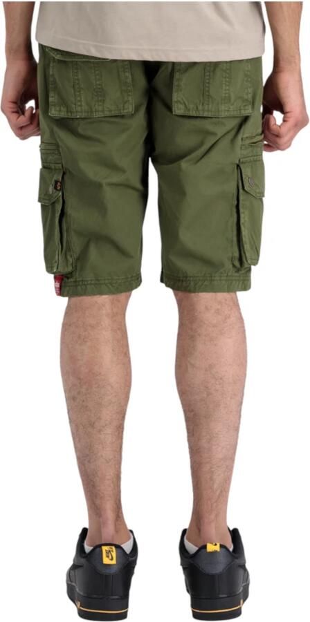 Alpha industries Katoenen shorts voor mannen Green Heren - Foto 2