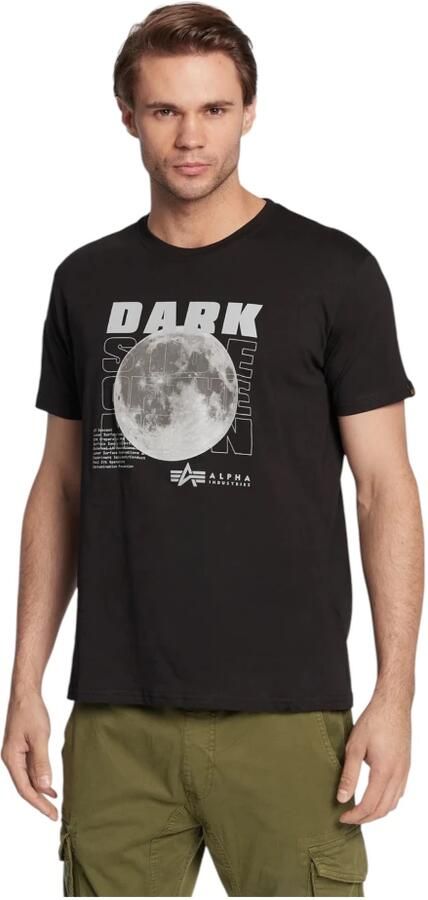 Alpha industries Reflecterende Zwarte Tee met Nasa Patch Black Heren - Foto 3