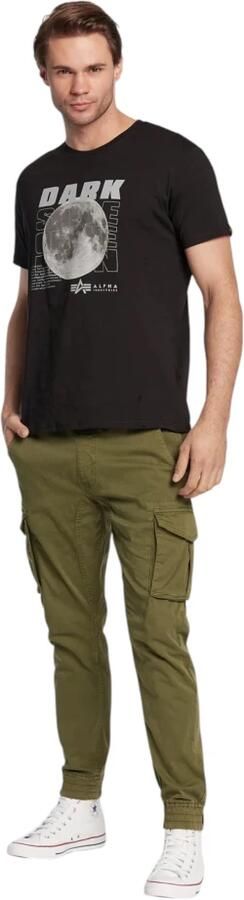 Alpha industries Reflecterende Zwarte Tee met Nasa Patch Black Heren - Foto 5