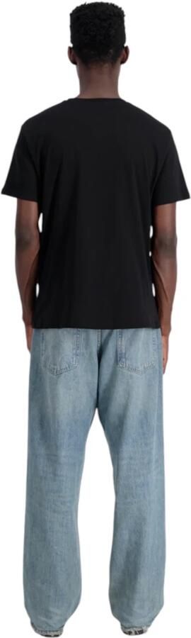Alpha industries Katoenen T-shirt met 3D-logo Black Heren - Foto 3