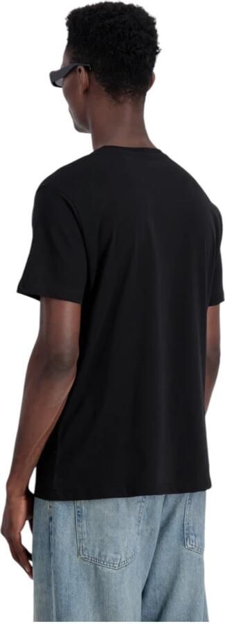 Alpha industries Katoenen T-shirt met 3D-logo Black Heren - Foto 2