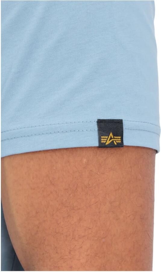 Alpha industries T-shirt met logoprint model 'BASIC T SMALL LOGO' - Foto 3