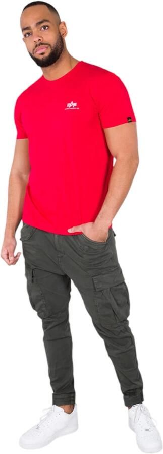 Alpha industries Katoenen T-shirt Regular Fit Mannen Red Heren - Foto 3