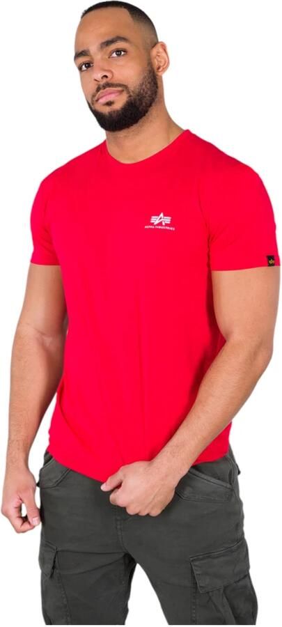 Alpha industries Katoenen T-shirt Regular Fit Mannen Red Heren - Foto 2