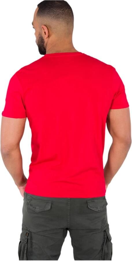 Alpha industries Katoenen T-shirt Regular Fit Mannen Red Heren
