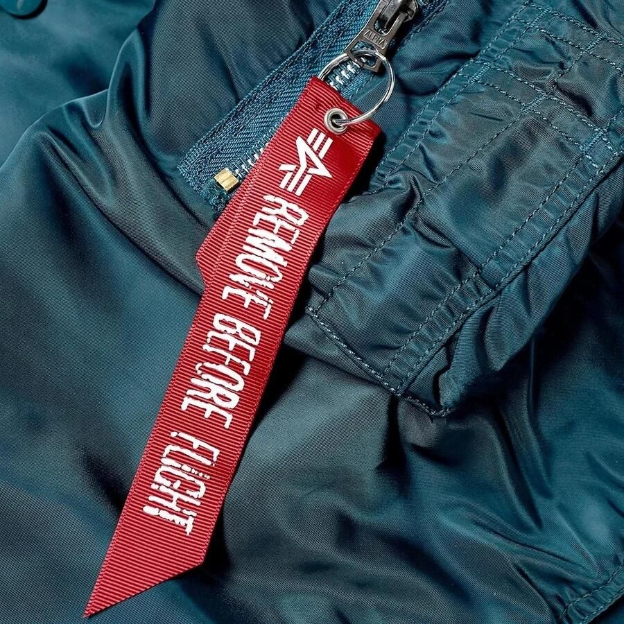 Alpha industries Bomberjack met opstaande kraag en klepzakken - Foto 2