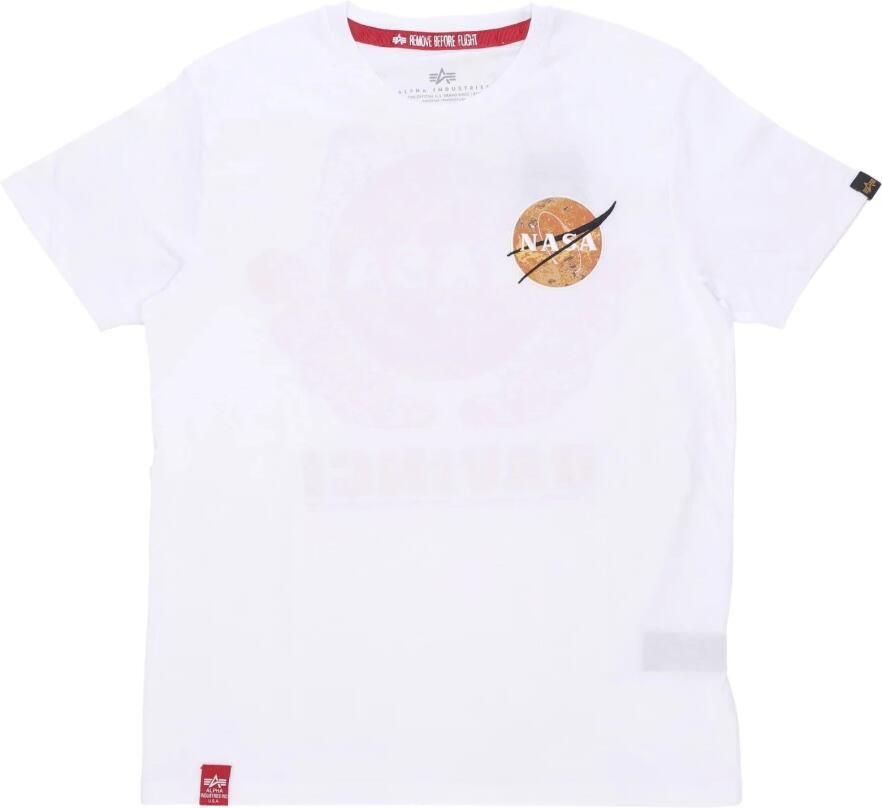 Alpha industries Nasa Davinci Tee Wit Heren T-shirt White Heren