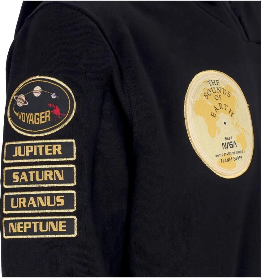 Alpha industries Nasa Voyager Zwarte Hoodie Black Heren - Foto 2