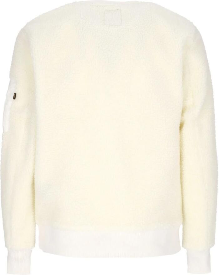 Alpha industries Off White Sherpa Crewneck Sweatshirt Beige Heren - Foto 2