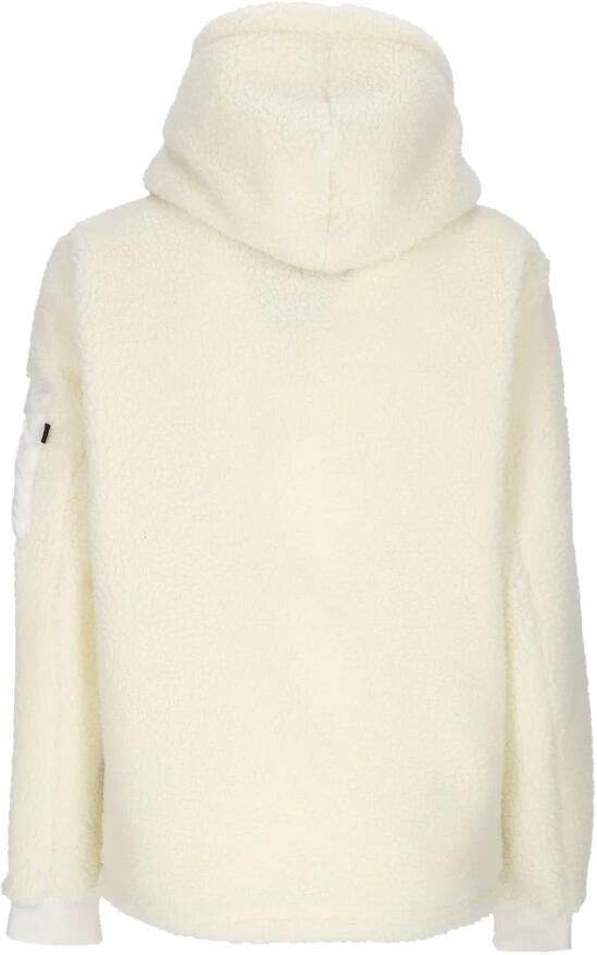 Alpha industries Off White Sherpa Hoodie met zakken Beige Dames - Foto 2