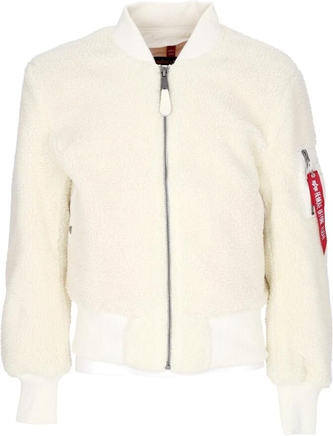 Alpha industries Ma-1 Teddy Winterjassen Kleding off white maat: XL beschikbare maaten:S M XL XXL - Foto 3