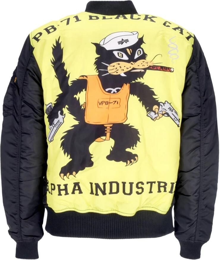 Alpha industries Reversible Bomber Jacket Black Fighter Squadron Black Heren - Foto 2