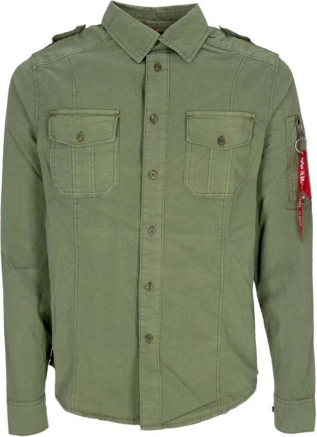 Alpha industries Sage Green Lange Mouwen Shirt Green Heren - Foto 3