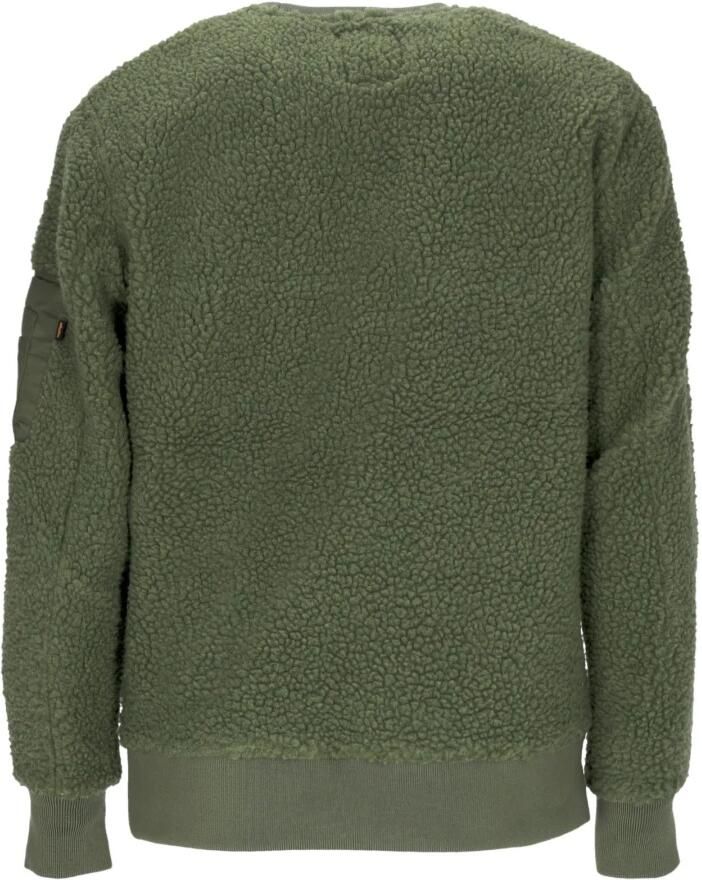 Alpha industries Sherpa Crewneck Sweatshirt Salie Groen Green Heren - Foto 2