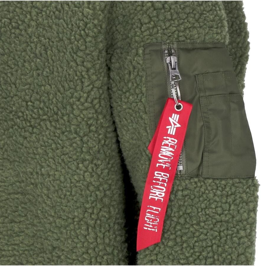 Alpha industries Sherpa Crewneck Sweatshirt Salie Groen Green Heren