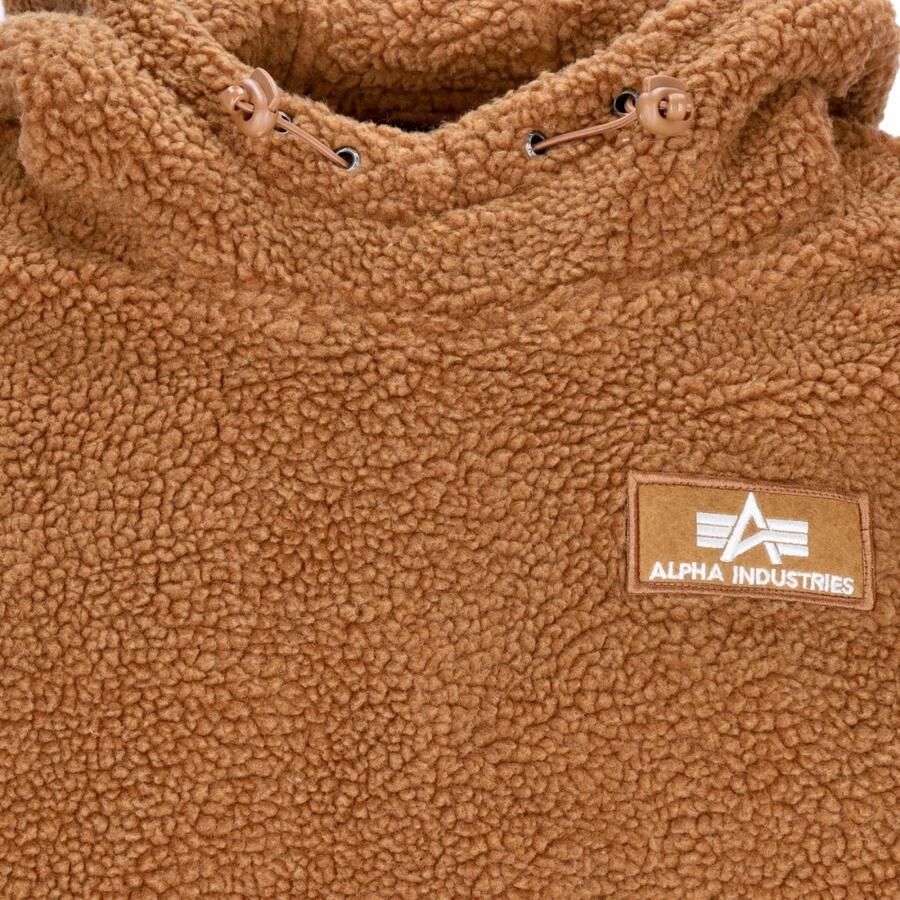 Alpha industries Sherpa Teddy Hoodie Kameel Brown Heren - Foto 2