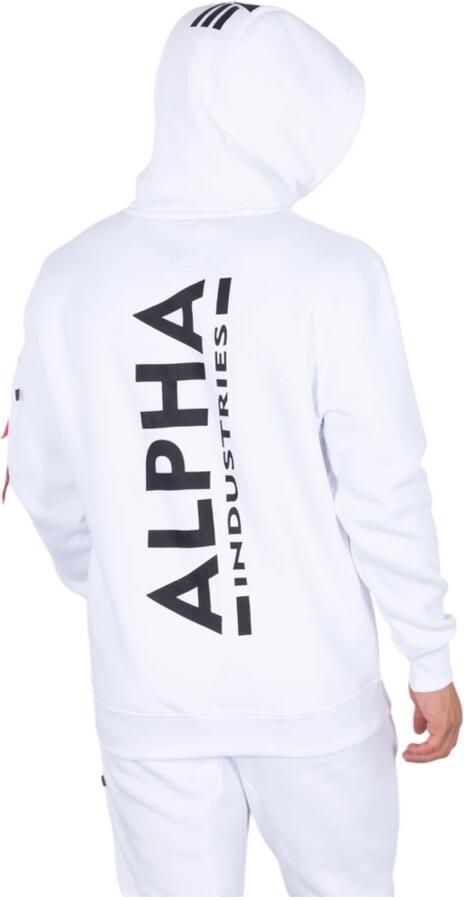 Alpha industries Back Print Hoodies Kleding white maat: XXL beschikbare maaten:S M L XL XXL - Foto 5
