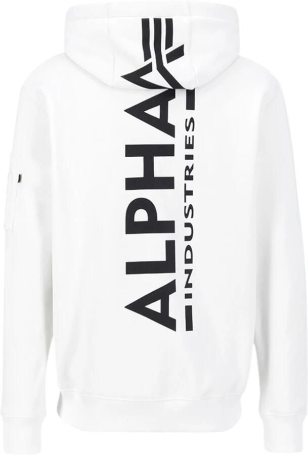 Alpha industries Back Print Hoodies Kleding white maat: XXL beschikbare maaten:S M L XL XXL