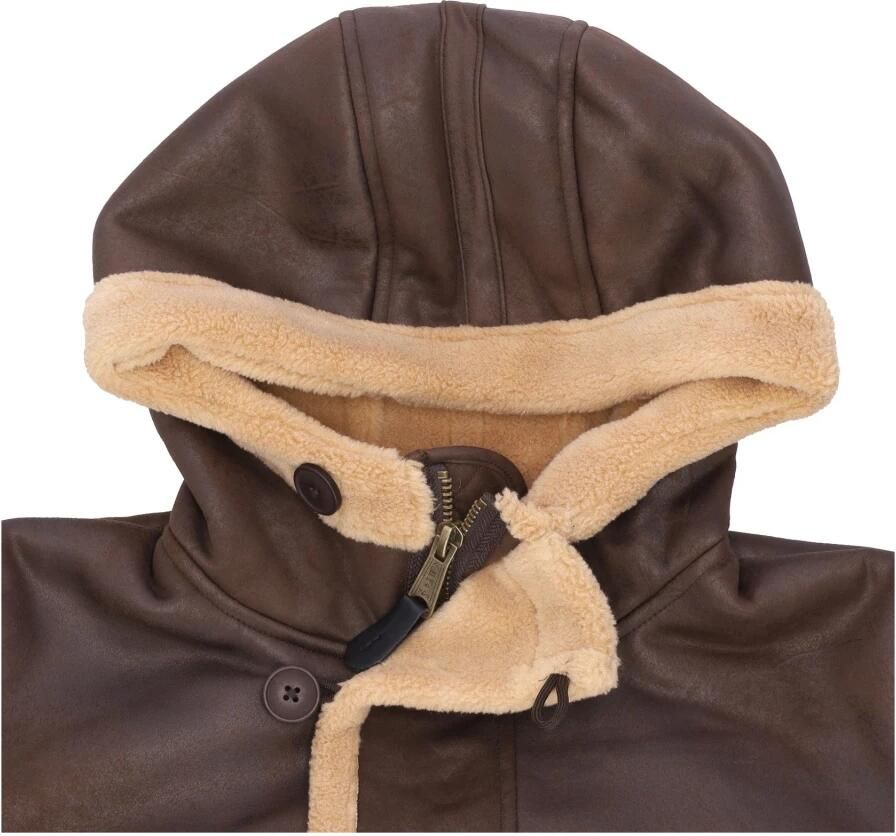 Alpha industries Vintage Brown Arctic Parka Eco-leren jas Brown Heren - Foto 4