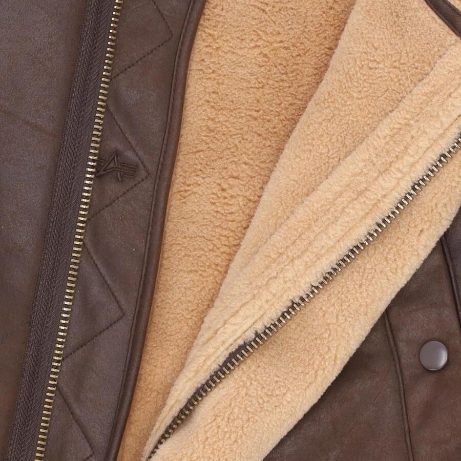 Alpha industries Vintage Brown Arctic Parka Eco-leren jas Brown Heren - Foto 2