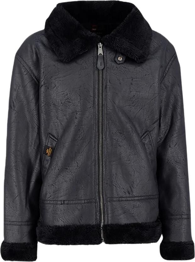Alpha industries Zwarte B3 FL Jas Black Heren - Foto 5