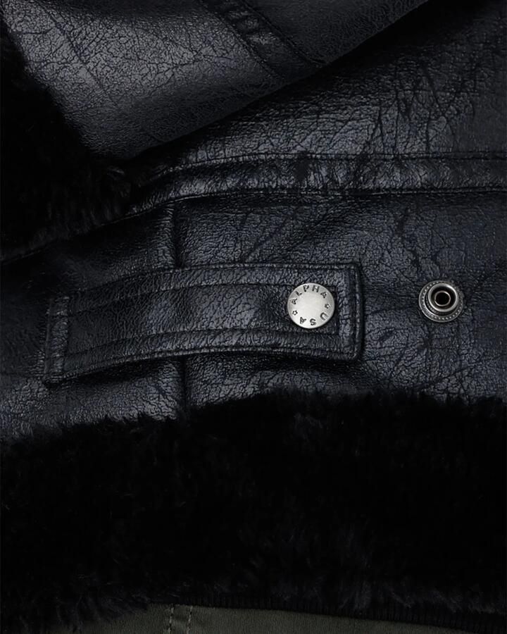 Alpha industries Zwarte B3 FL Jas Black Heren - Foto 2