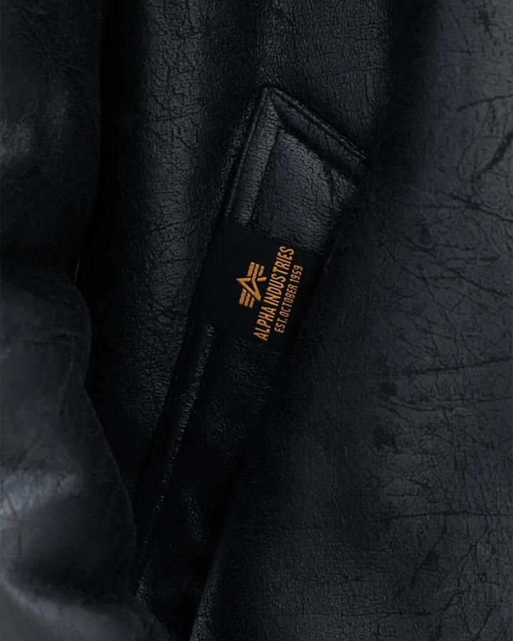 Alpha industries Zwarte B3 FL Jas Black Heren - Foto 3