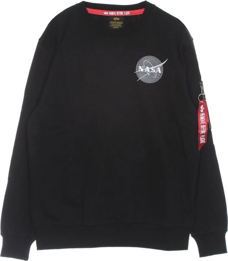 Alpha industries Zwarte Space Shuttle Crew Neck Sweatshirt Black Heren - Foto 4