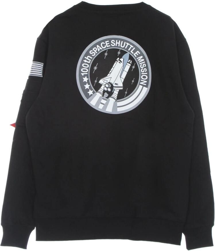 Alpha industries Zwarte Space Shuttle Crew Neck Sweatshirt Black Heren - Foto 5