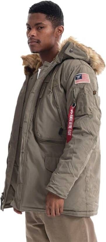 Alpha industries Polarjas met ritssluiting Green Heren