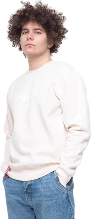 Alpha industries Bluza Basic Sweater 178302 625 s Beige Heren