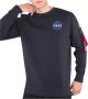Alpha industries Blauwe Space Shuttle Crewneck Sweatshirt Blue Heren - Thumbnail 1