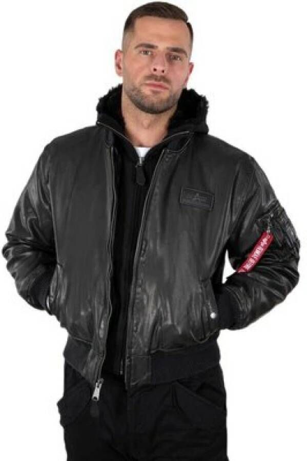Alpha Industries Leren jack Men Leather & Faux Jackets MA-1 D-Tec FL