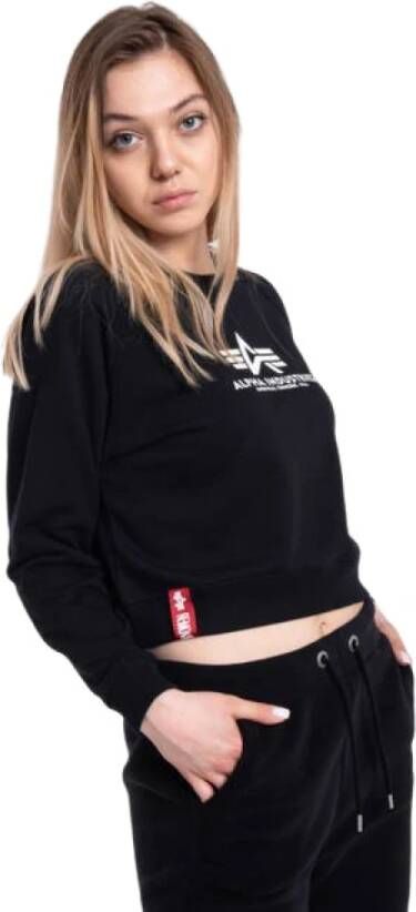 Alpha industries Dames Sweatshirt Sweater WMN 128052 03 XS Zwart Dames