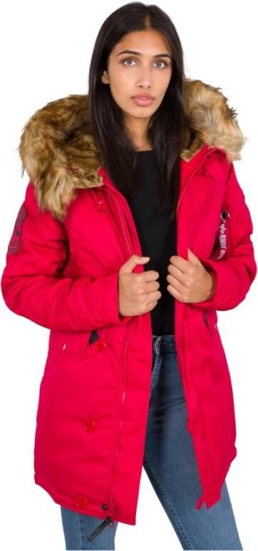 Alpha industries Damesparka Explorer Rood Dames