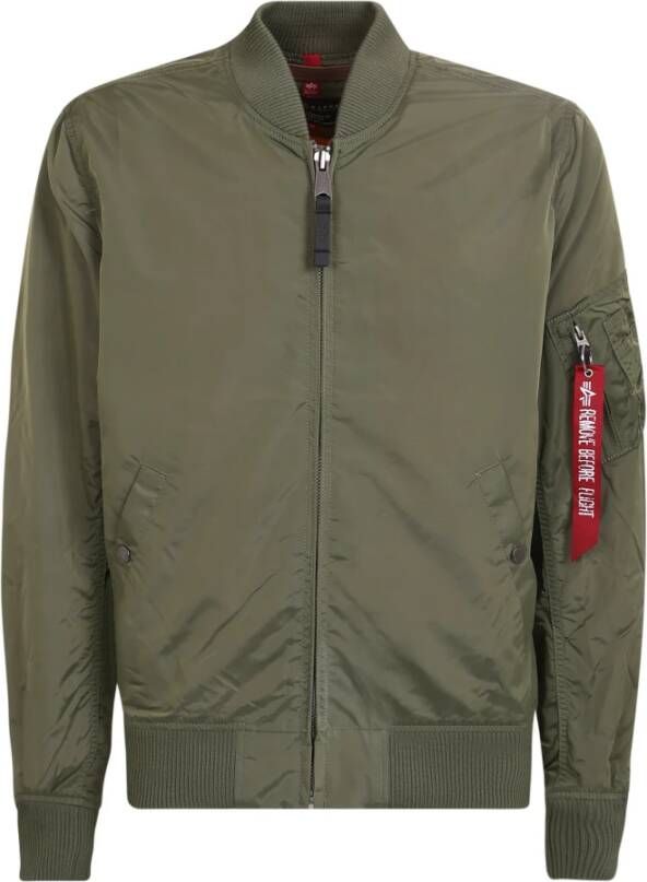 Alpha industries Groene Bomberjack Tijdloze Stijl Groen Heren