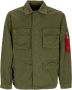 Alpha industries Twill Overshirt Jas Donker Olijf Green Heren - Thumbnail 1
