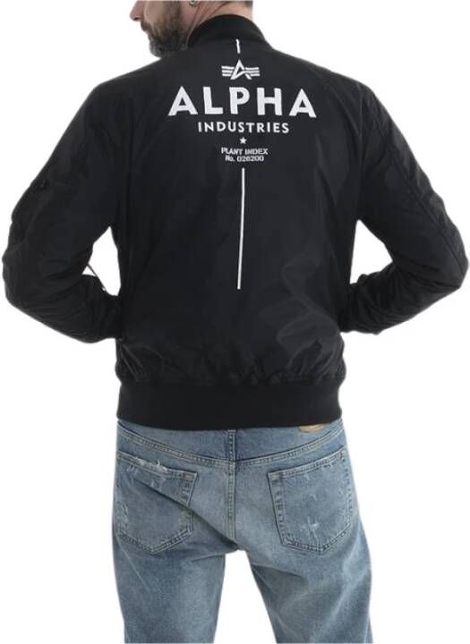 Alpha industries Ma-1 TT gloed in de donkere jas Zwart Heren