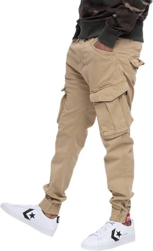 Alpha industries Slim fit cargobroek met stretch model 'Utility Pant'