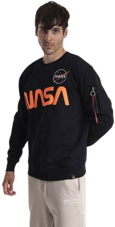 Alpha Industries Sweater Men Sweatshirts NASA Reflective Sweater